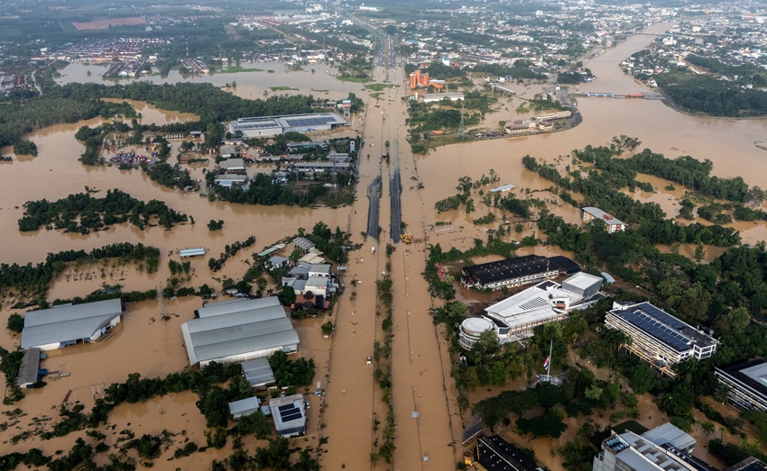tinh songkhla mien nam thai lan bi thiet hai nang ne trong dot lu lut.anh reuters