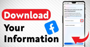 Truy Cap Va Tai Xuong Thong Tin Cua Ban Tren Facebook