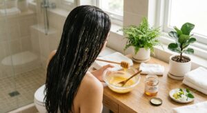 Ủ tóc bằng trứng gà và mật ong: Tóc khô xơ cũng bóng mượt bất ngờ 1 u toc bang trung ga va mat ong toc kho xo cung bong muot bat ngo 153025