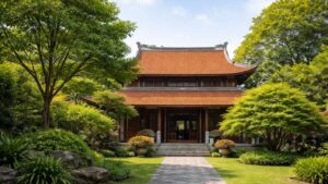 vi sao nguoi xua so cay ben phai nha cao hon ben trai quan niem phong thuy truyen lai qua nhieu doi