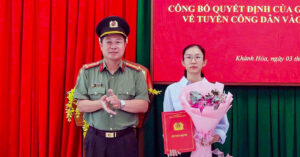vo thieu ta hy sinh duoc tuyen vao nganh cong an toi muon tiep noi mau ao cua chong 2313