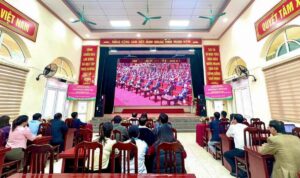 Xa Ung Thien To Chuc Sinh Hoat Chinh Tri Theo Doi Khai Mac Dai Hoi Dai Bieu Toan Quoc Lan Thu Xiv Cu